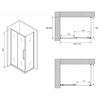 Abber Schwarzer Diamant AG30170H-S50 Душевой уголок, 170x50x195, цвет: хром
