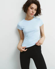 Футболка Form Tee T-Shirt in Baby Blue