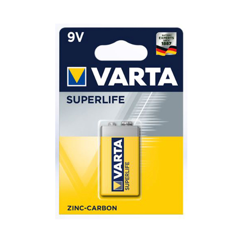 Батарейка VARTA Superlife (Super Heavy Duty) E-Block 9V - 6F22P 1 шт. в блистере