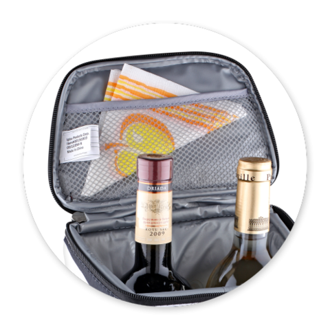 Сумка-холодильник Igloo 2 Bottle Wine Tote 16 (белый, зебра)