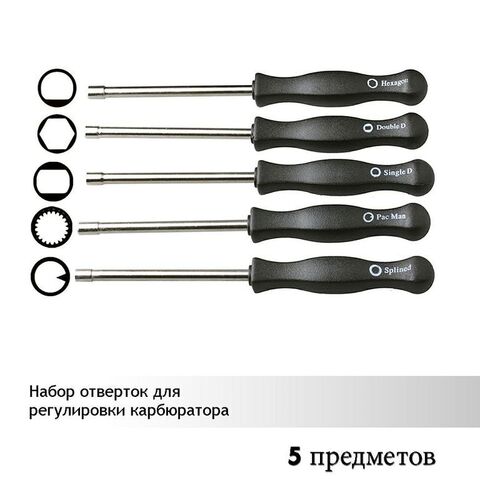 Набор отверток для регулировки карбюраторов (5 предметов) 103544 Vebex