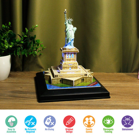 3D Пазл Статуя Свободы с LED-подсветкой