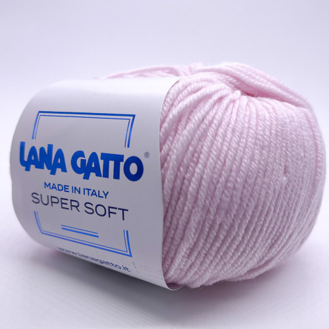 Пряжа Lana Gatto Super Soft 13210 бл.розовый (уп.10 мотков)