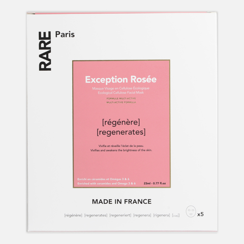RARE  PARIS  Exception Rosée  Восстанавливающая тканевая маска для лица, 23 мл (упаковка 5шт)