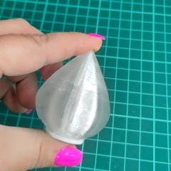 Плафон сферический конус на резьбе/ D4cм, H5см. Пластик