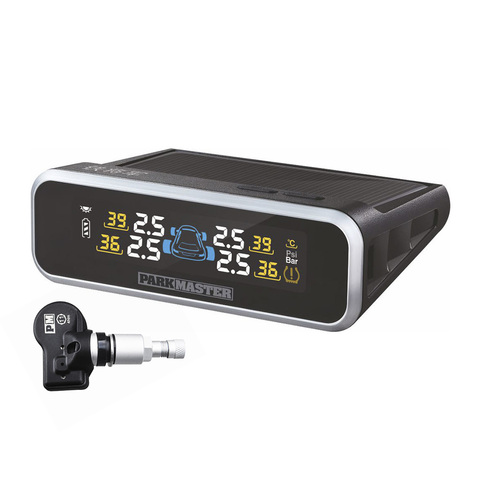 Система контроля давления и температуры в шинах на солнечной батарее Parkmaster TPMS 4-22 (4 внутренних датчика)