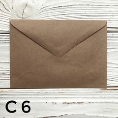 Крафт конверт С6