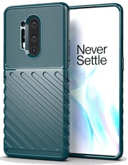 Ударопрочный защитный чехол темно-зеленого цвета на OnePlus 8 Pro, серия Onyx от Caseport