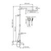 WasserKRAFT A188.161.155.WM Thermo Душевой комплект с термостатическим смесителем