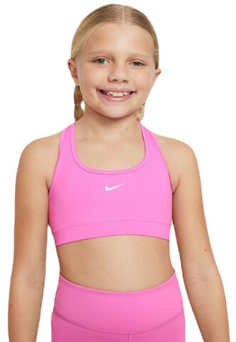 Теннисный бюстгальтер детский Nike Girls Swoosh Sports Bra - playful pink/white