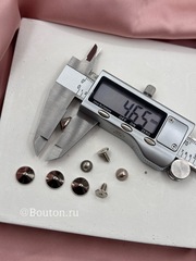 Установочный Шип декоративный серебристый металлический 5 мм
