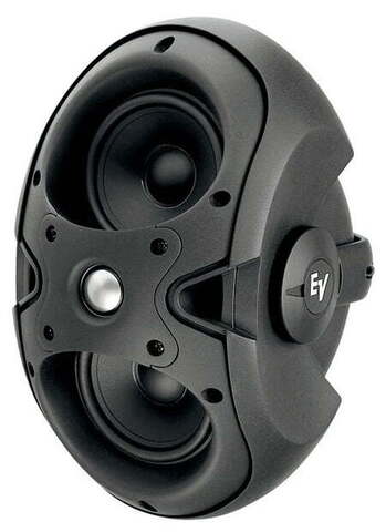Electro-Voice EVID 3.2T корпусной громкоговоритель 2x3'/0,75', 10W/100V, 140°x100°, in/outdoor, цвет черный, ЦЕНА ЗА ПАРУ