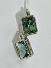 Багет  (серьги из серебра)