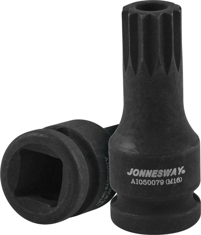 Jonnesway AI050079 1/2''DR Насадка М16 tamperproof для сливных пробок картеров агрегатов трансмиссий а/м VAG 48943