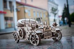 Автомобиль Ford T от EWA - Деревянный конструктор, 3D пазл, сборная механическая модель, коллекционная