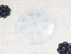 Контейнер для бисера, 8 секций, d 10 см