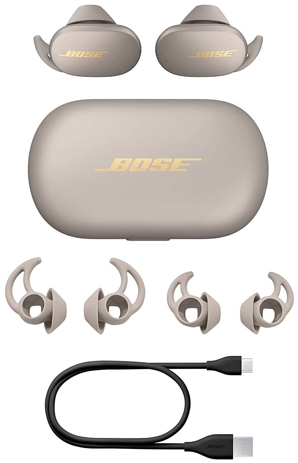Беспроводные наушники Bose QuietComfort Earbuds, sandstone - купить по ...