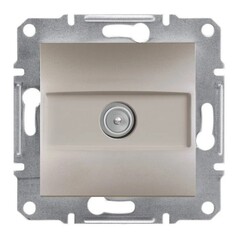 РОЗЕТКА TV ПРОХОДНАЯ С/У 1-ГНЕЗДО МЕХ БРОНЗА ASFORA /SCHNEIDER/