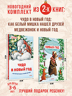Комплект из 2-х книг: Сказочный Новый год с медвежонком