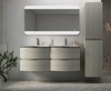 Cezares 54854 VAGUE База под раковину с двумя выдвижными ящиками  54854 Grigio lucido, 69x52x55