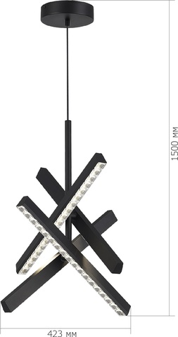 Подвесная светодиодная люстра ST Luce EUCLIDICS SL1018.413.04