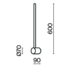 Настенный светильник Maytoni Light stick MOD237WL-L6BS3K