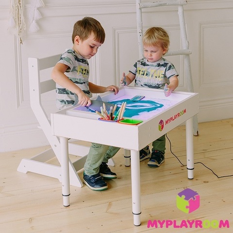 Растущий стульчик MYPLAYROOM™ к песочнице, розовый 3