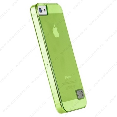 Накладка HOCO для iPhone SE/ 5s/ 5C/ 5 - HOCO Crystal Colorful protective case Tran-green