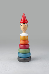 Разноцветная пирамидка Пиноккио, 19 см, Италия