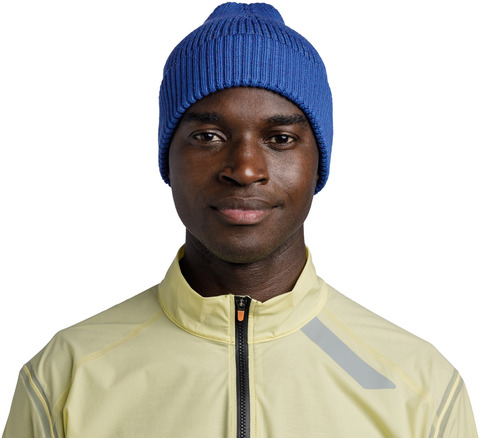 Картинка шапка Buff Hat Merino Active Solid Cobalt - 2