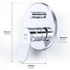 Am.Pm F85A45000 X-Joy. cмеситель д/ванны/душа монтируемый в стену. хром. шт.