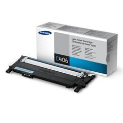 Картридж Samsung CLT-C406S для Samsung CLP-360, CLP-365, CLP-365W, CLX-3300 тонер-картридж голубой. Ресурс 1000 копий.
