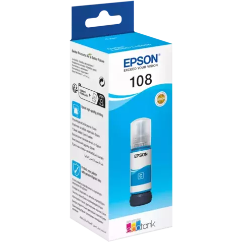 Контейнер EPSON T09C тип 108 с голубыми чернилами для L8050/L18050, 70 мл (7200 стр.)