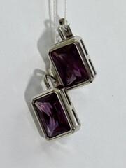 Багет  (серьги из серебра)