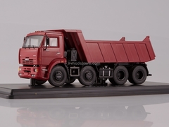 KAMAZ-6540 8x4 tipper early burgundy 1:43 Start Scale Models (SSM)