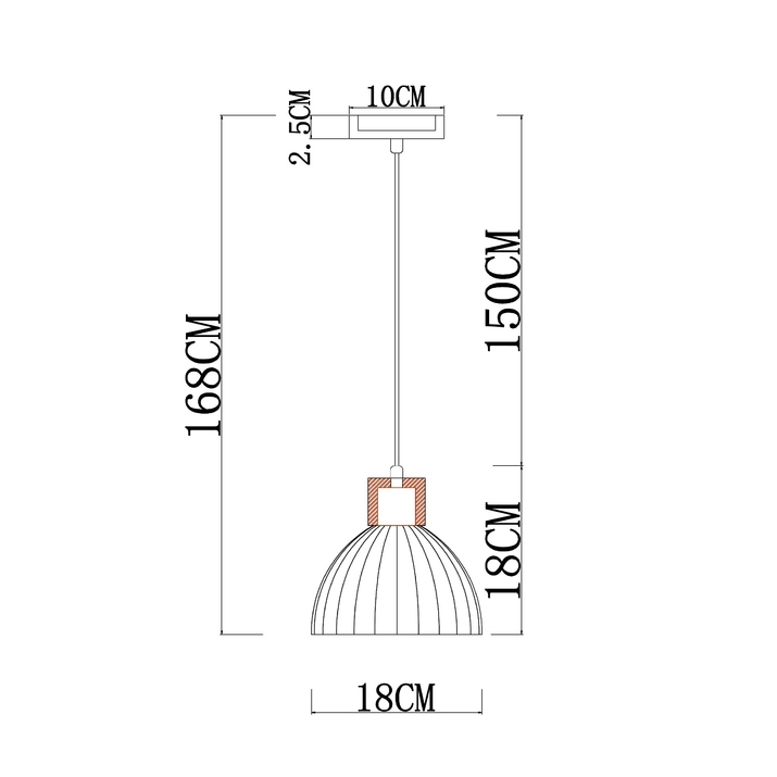 Подвесной светильник Arte Lamp Caprice A4184SP-1BR