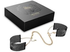 Чёрные дизайнерские наручники Desir Metallique Handcuffs Bijoux - 