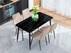 Стол Uni-Form-S2.2B SBlack/Black Matt Laurent 727*1300*700