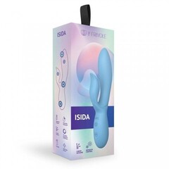 Вибратор кролик из жидкого силикона Isida, цвет небесно-голубой (INFINITE)