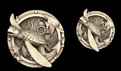 Силиконовый молд Медальон Черепаха