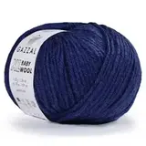 Пряжа Gazzal Baby Wool XL 802 темно-синий