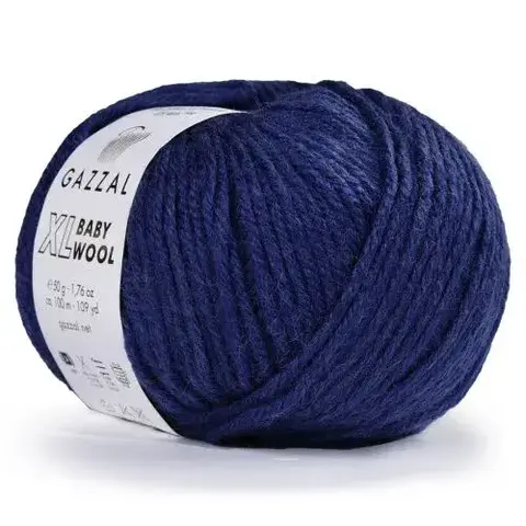 Пряжа Gazzal Baby Wool XL 802 темно-синий