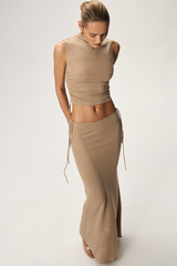 Юбка макси TANZANIA Латте