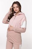 Спортивный костюм для беременных и кормящих 15886 беж-розовый