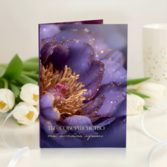 новинка Открытка 4 шоколадки 