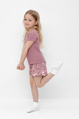 пижама  для девочки  К 1596/морозная вишня,единороги