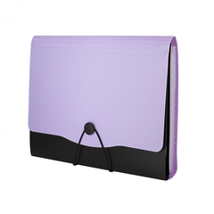 
          Папка-картотека Alingar, A4, 330х250 мм, на пуговице, пластик, 600 мкм, 13 отделений, папка-планшет, сиреневый клапан