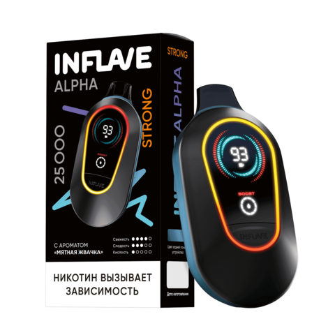 INFLAVE ALPHA 25000 STRONG - Мятная жвачка