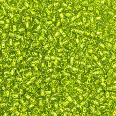 Японский бисер TOHO Round 11/0 (№24), с внутренним серебрением, прозрачный