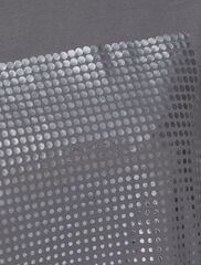 Нарядная футболка с принтом фольгой из премиального хлопка с эластаном  D49.124 (129942)